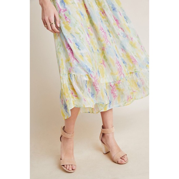 Anthropologie Watercolor Maxi Dress - Picture 4 of 8